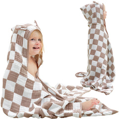 HardNok Ultra-Soft Muslin Toddler Hooded Towel provides cozy warmth and quick-dry after bath.