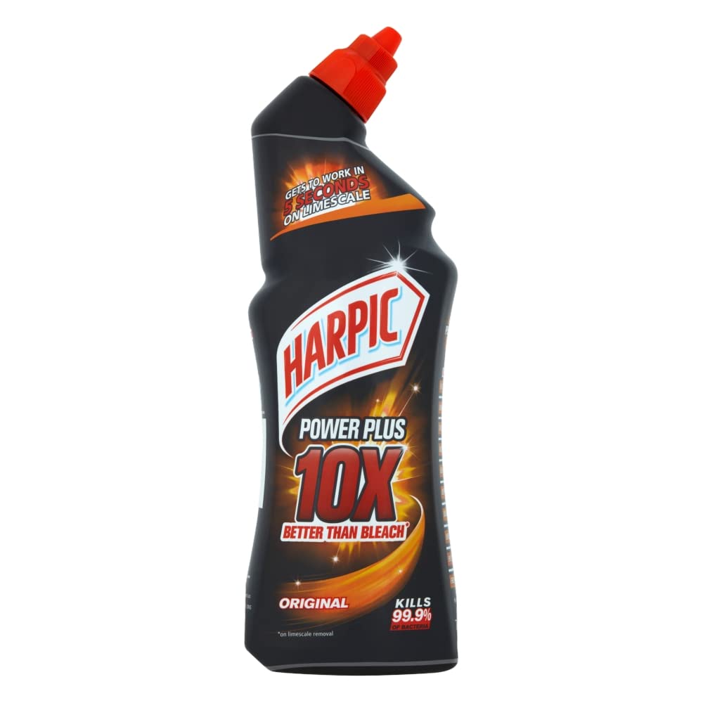 Harpic Power Plus bottle front for powerful bathroom cleaning