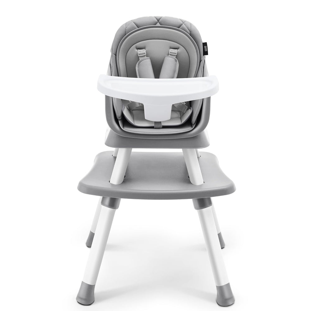 HARPPA 6-in-1 high chair assembly demonstrates a sturdy base for growing infants