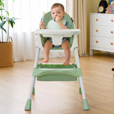 Harppa 6-in-1 high chair with foldable tray for growing toddlers