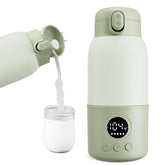 Haslife portable bottle warmer shows travel heat capability for quick on-the-go feeding.