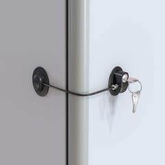 HAVENHAUSE child safety lock on fridge keeps food secure and kids safe.