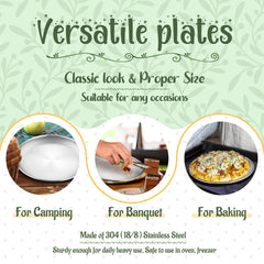 HaWare polished surface highlights elegant, rust-resistant dinnerware.