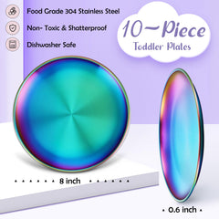 HaWare plates with smooth edges ensure safe feeding for toddlers.