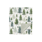 HawSkgFub Christmas forest pine blanket keeps baby cozy in crib or stroller
