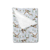HawSkgFub duck hunting mallard blanket 30x40 for cozy newborn swaddle and crib use.