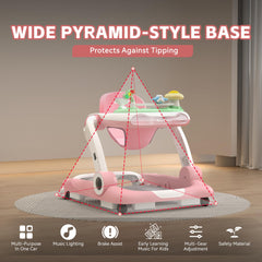 HAWEEK adjustable-height walker adapts as baby grows for comfort.