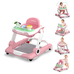HAWEEK baby walker assembly shows sturdy frame for safe early exploration.