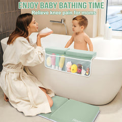 Haxmuti anti-slip knee pad base secured on wet tub surface
