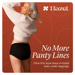 Hazel breathable fabric blend image highlights moisture-wicking comfort all day.