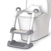 HBTower potty seat assembled in grey offers a stable, space-saving setup for toddlers.