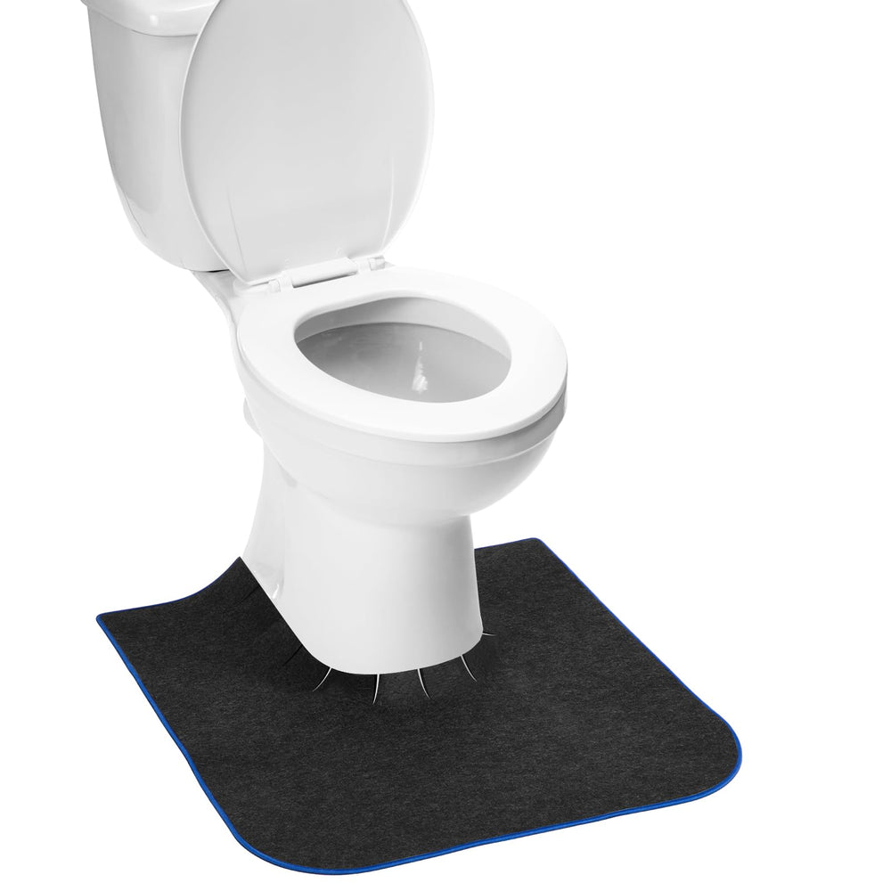 HBGOTL upgrade round commode potty mat fits around rim for secure toilet protection.