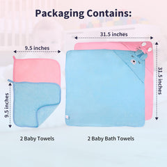 HBHLFZ baby face towel 9.5x9.5 for quick, soft facial clean