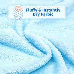 HBHLFZ hooded towel 31-5x31-5 inch wrap; complete newborn coverage.