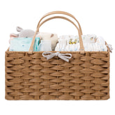 HBlife diaper caddy main basket, spacious interior, keeps diapers and wipes organized.