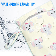 HDHBP wet bag durable stitching shown for heavy use with towels and clothes