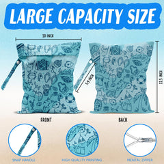 HDHBP wet dry bag with dual compartments keeping clothes and towels organized during workouts.