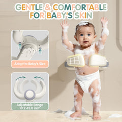 HDUYFYD anti-slip padding keeps baby secure during baths