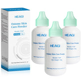 Heagimed stoma powder bottle and nozzle for precise application and skin protection.