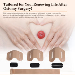 Heagimed Stoma Shield protects against seatbelt pressure for safer travel.