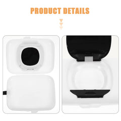 Healeved mini wipes container on the go emphasizes quick access in crowded bags