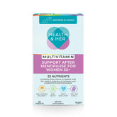 Health and Her multivitamin bottle for menopause support and daily vitality.