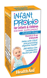 HealthAid InfantProbio bottle with drops supports daily digestive comfort for infants