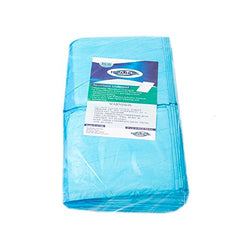 Healthline Chucks blue furniture protection pad protects couches and mattresses from spills.