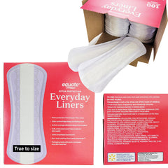 Healthy Surplus Equate Everyday Liners closeup highlights soft, breathable surface for comfort.