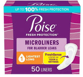 Healthy Surplus Poise Microliners front view for discreet daily protection with the longest length.