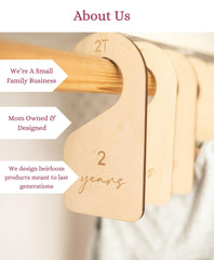 Heart and Home Designs double-sided divider, back view showing engraving.