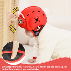 HECCEI baby helmet adjustable strap; comfortable fit as baby grows
