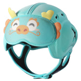 HECCEI Mambobaby dragon helmet front view showing 360° protection for crawlers and new walkers.