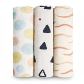 HECCEI soft large 47x47 bamboo-muslin swaddle blanket for gentle swaddling