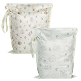 HECCEI wet dry bag folded-compact for travel and diaper changes, space-saving storage.