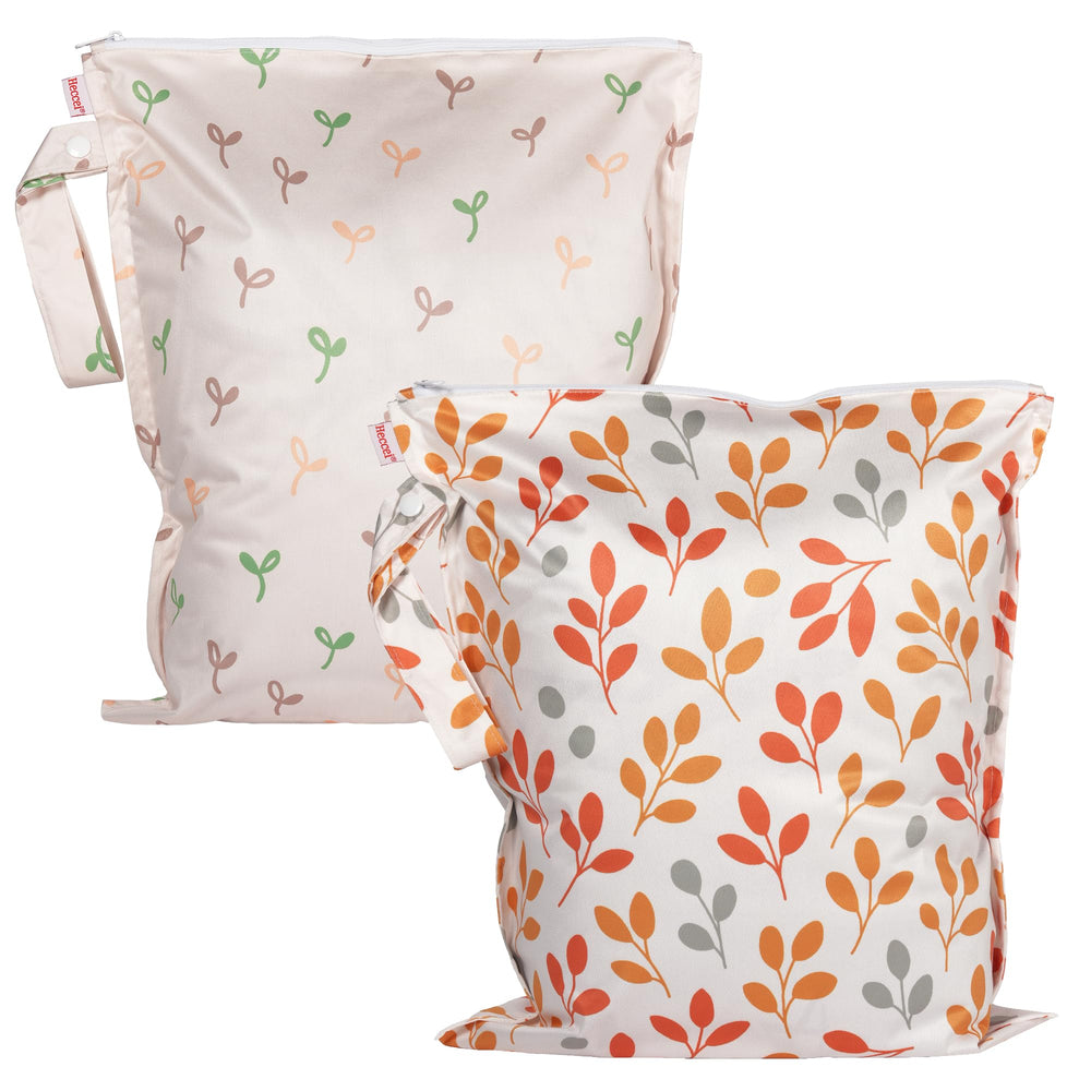 HECCEI Wet Dry Bag leafy canopy folded keeps wet items dry and organized on the go.