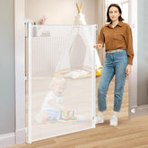 HEELALBABY 52in extra tall gate extended blocks climbing for babies and pets.