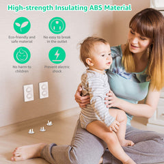 HEELALBABY easy-install outlet covers require no tools