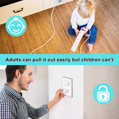 HEELALBABY 55-pack outlet covers in premium ABS for durable protection