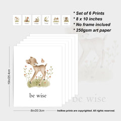 heilkee woodland nursery decor featuring a bear print for cozy nursery corner