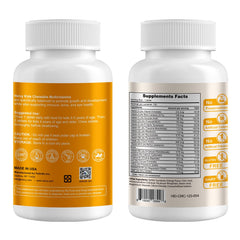 Heivy children multivitamin chewable colorful tablets visible
