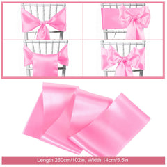 HekouJiub 50-pack chair sashes displayed to transform event seating