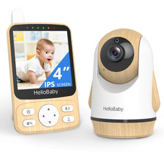 HelloBaby 4-inch IPS display enables crisp real-time nursery viewing for quick checks