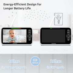 HelloBaby HB6351Plus-2 two-way audio-video lets you speak to baby remotely.