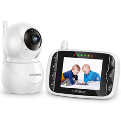 HelloBaby HB66pro monitor front view with IPS display for baby monitoring.