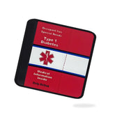 Help Belts emergency information pocket on kid-size seat belt cover for quick access