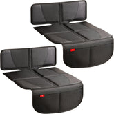 Helteko carseat protector front view with thick padding for durable protection.