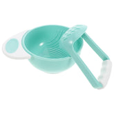 Hemoton baby food masher bowl with dual bowls supports quick, homemade fruit and veggie purées