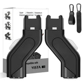 Henkgo upper adapter mounted on UPPAbaby Vista V3 for flexible seating configurations and easy installation
