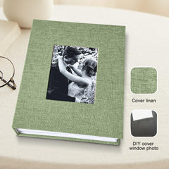 HenPisen linen cover on a 200-pocket album for a premium look.